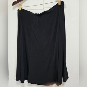 Liz & Co. Classic Black A-Line Skirt